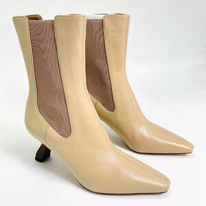 Sam Edelman Women’s Sammie Pointed Toe Ankle Boot Almond Leather Size 7